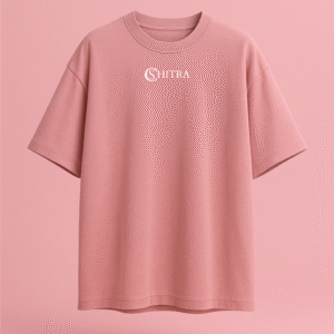 cshitra men's white embroidered pure cotton oversized t shirt